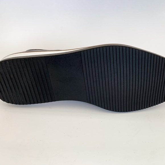 Brown-Navy Blue Derby Leather Half Boot - Picture 9 of 11